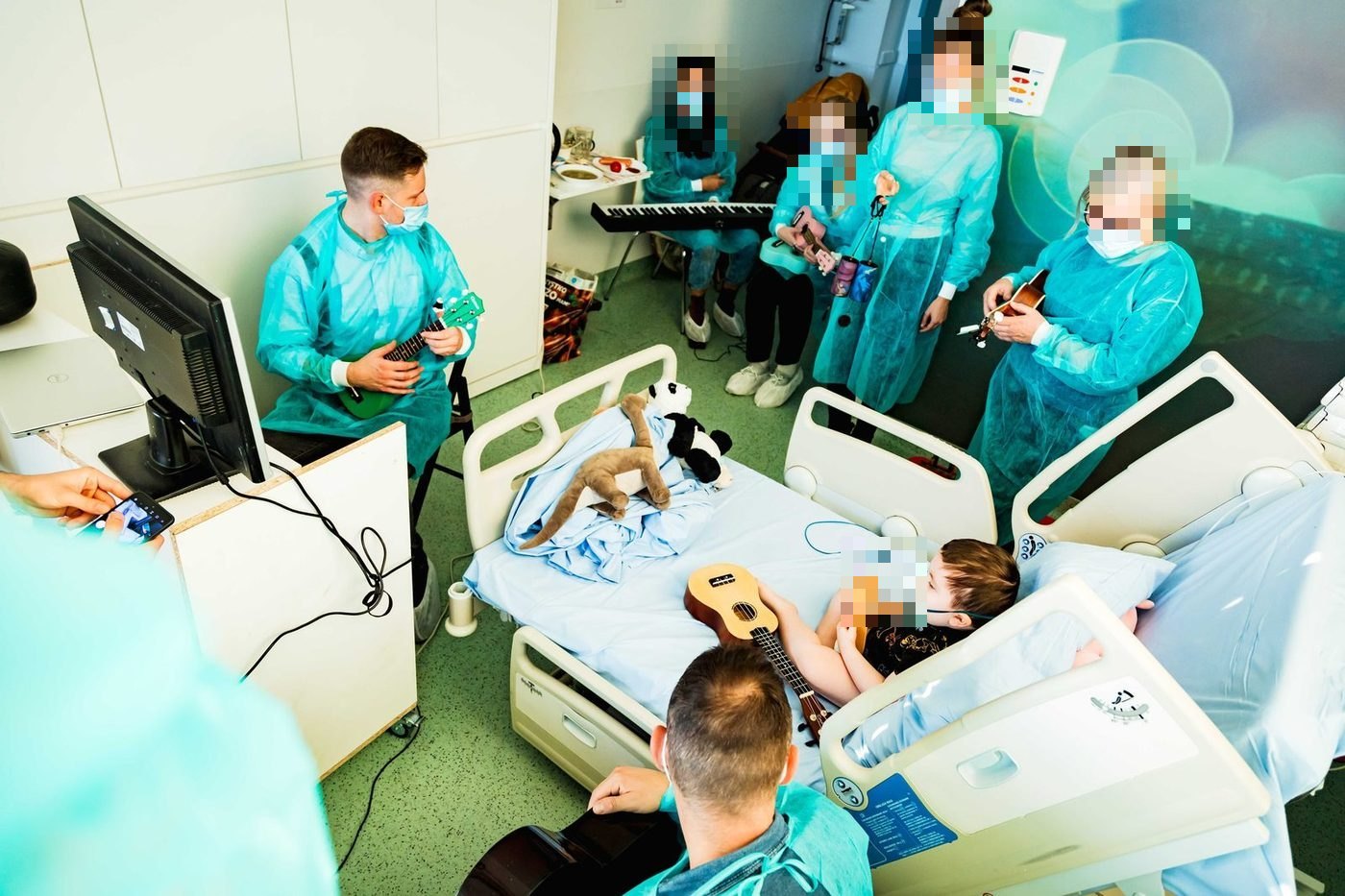 Zespół w sali pacjenta